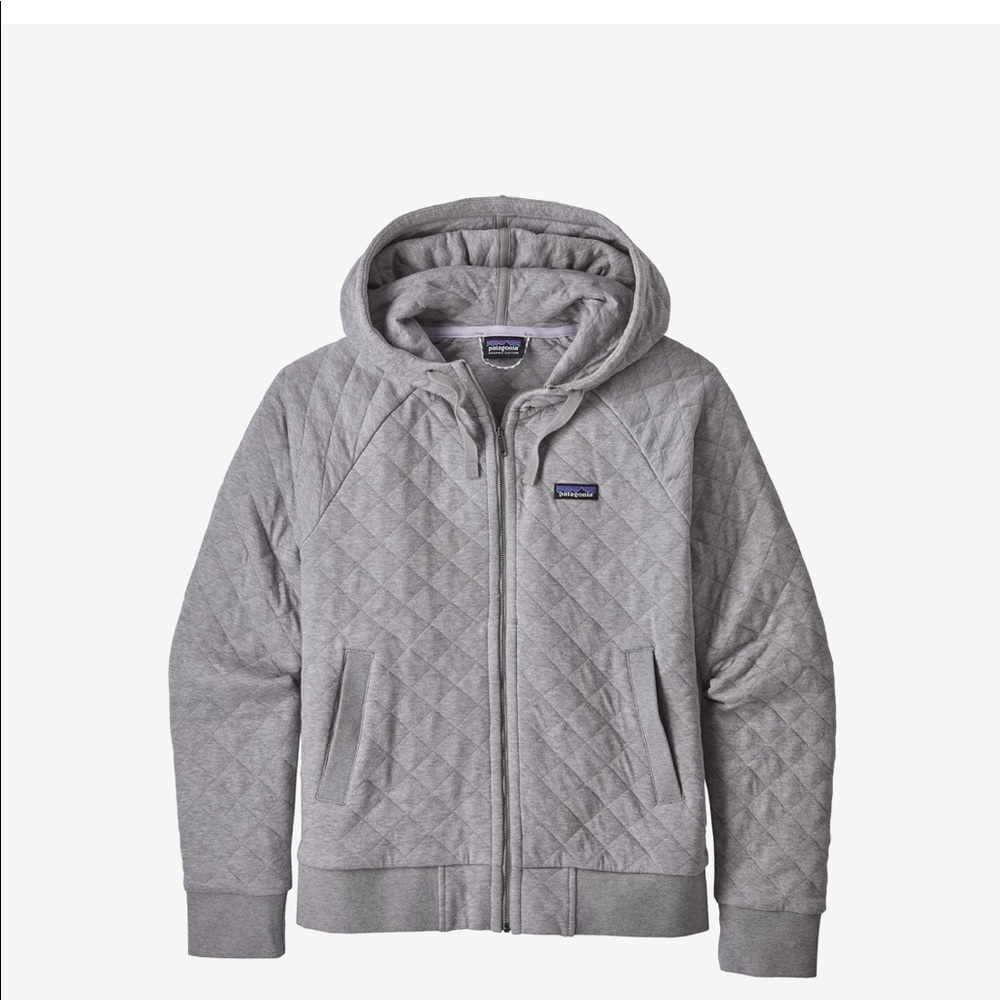 Patagonia women’s organic cotton quilt hoodie SM